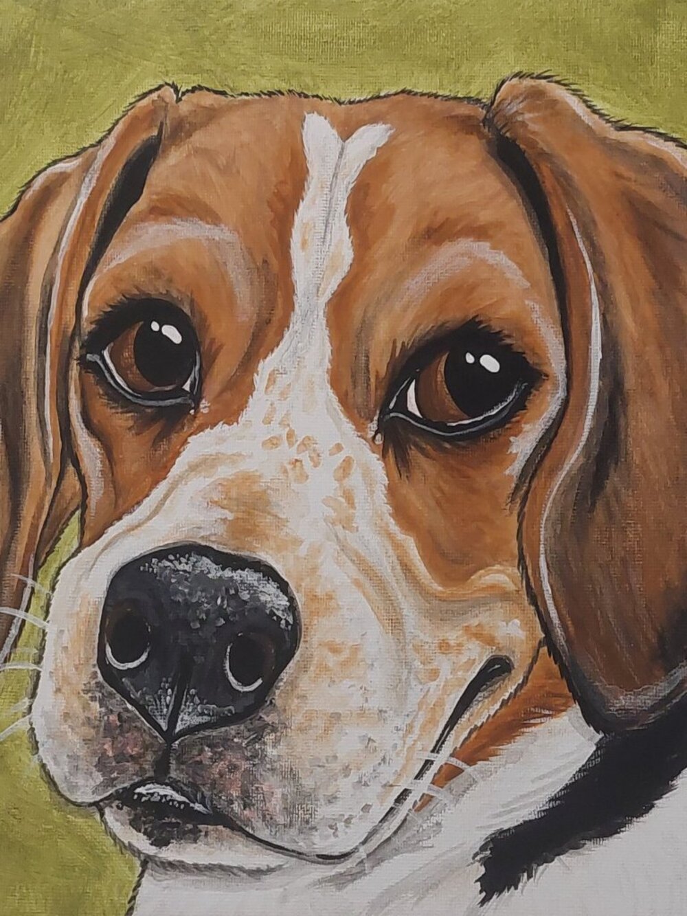 CUSTOM Painted Pet Portrait Painting of your Pet 6"x6" canvas wall Art